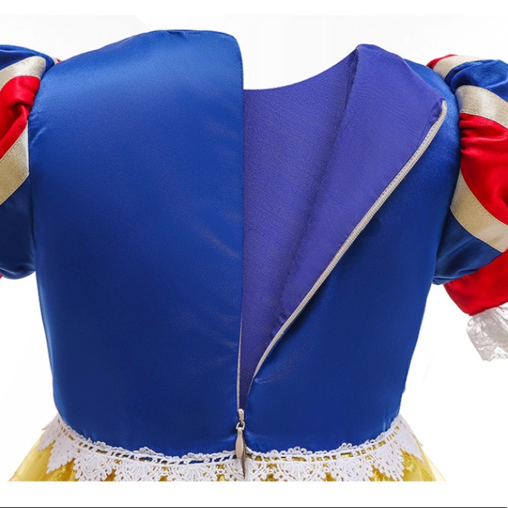 Fancy Embroidered Snow White Costume Dress - Picture 7 of 9